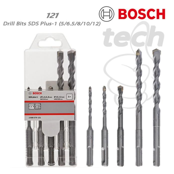 Gambar Mata Bor Tembok Beton SDS Plus Hammer Drill Bits Set Bosch 5-12mm (121) dari Good Tech undefined Tokopedia