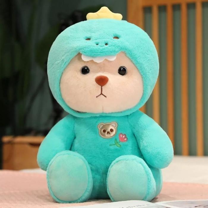 Gambar Teddy Tales Bear Cosplay 30 cm Lucu  Boneka Mainan Dekorasi Rumah Anak Hadiah / Boneka Teddy Bear / Boneka DINOSAURUS / BONEKA STITCH BERLEBEL SNI Buah Dolls Buah Dolls Toys - DINOSAURUS dari Simko Toys undefined Tokopedia