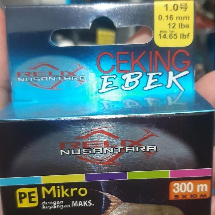 Gambar PE Relix Nusantara CEKING EBEK 300M X3 Multicolor - PE 1.0 / 300M, Standar dari Stars Fishing undefined Tokopedia