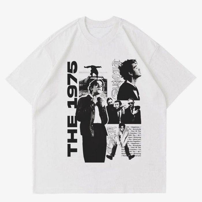 Promo Kaos Mode Kaos Mode KAOS BAND THE 1975 T-SHIRT WHITE