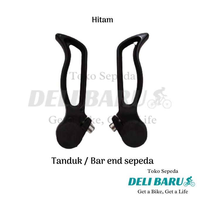Gambar Tanduk stang bar end pegangan ujung sepeda anak BMX lipat federal MTB fixie minion - Hitam dari Deli baru undefined Tokopedia