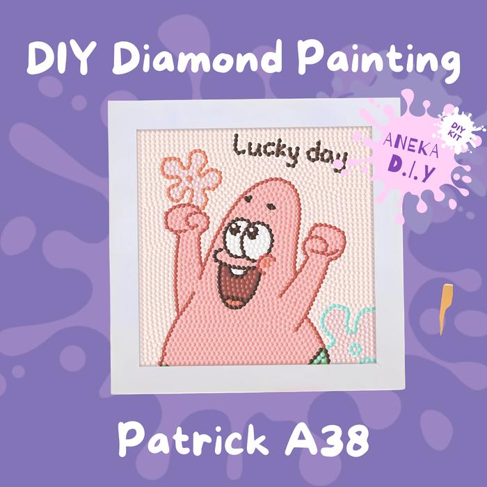 Gambar Diamond Painting Kreatif Berlian Bulat Diamond Paint DIY Berlian Paling DIY Dekorasi Kamar Anak Dengan Bingkai Foto Diamondpainting - A38 - Patrick dari anekadiy undefined Tokopedia
