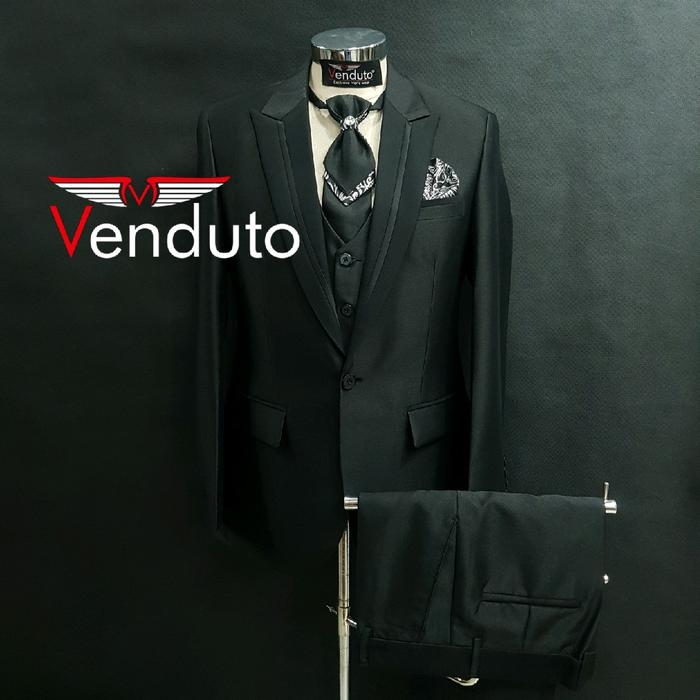 Gambar Setelan Komplit Jas pengantin pria , Jas komplit , Jas wedding Celana Formal - Hitam, S dari Jas Wedding Venduto_NEW undefined Tokopedia