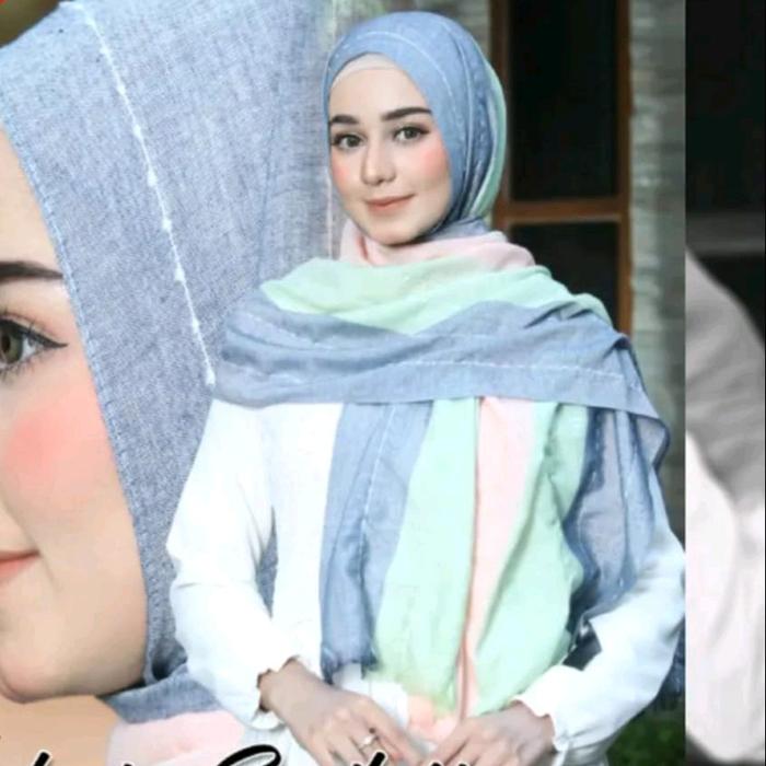 Gambar hijab pashmina katun import wals dari gina hijab_NEW undefined Tokopedia