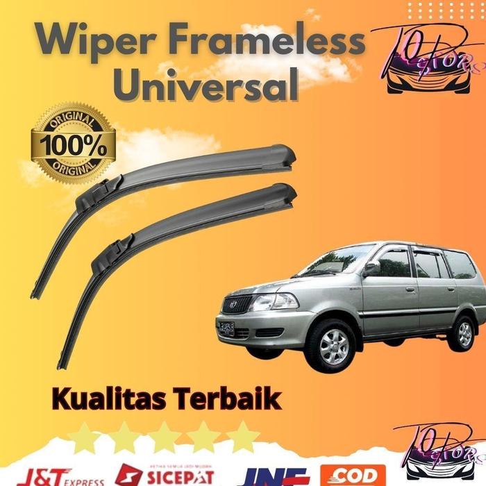 Gambar Wiper Mobil Toyota Kijang Frameless 1 Set Kiri dan Kanan Tanpa Rangka Besi Blade Kaca Karet Kendaraan Motorcycle - 1997 - 2004 dari BRKT GRUP undefined Tokopedia