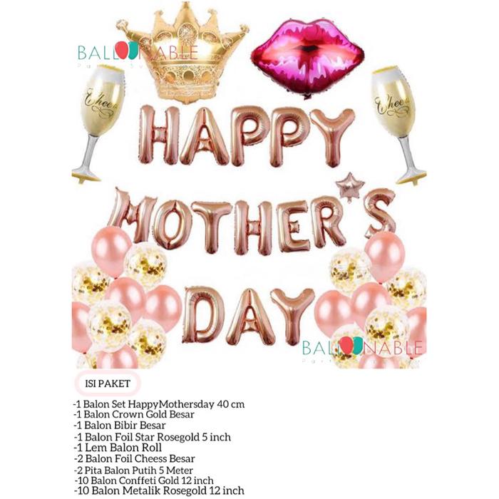 Gambar Paket Balon Tema Mom Simple (PD190) - (PD190) Tipe A dari Balloonable undefined Tokopedia