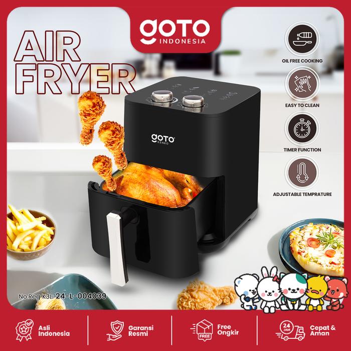 Gambar Goto Kenko Air Fryer Low Watt 3.5 L Mesin Penggorengan Tanpa Minyak dari Goto.Indonesia undefined Tokopedia
