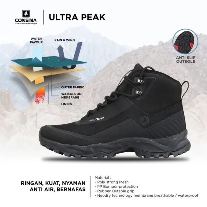 Gambar Sepatu Pria Consina Ultra Peak Sepatu Boots Trail Run - 45 dari Ozon Outdoor Store undefined Tokopedia