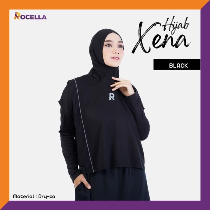 Gambar Rocella Sports - Hijab Sport Xena - Kerudung Olahraga Instant - Black, All Size dari Rocella Sports undefined Tokopedia