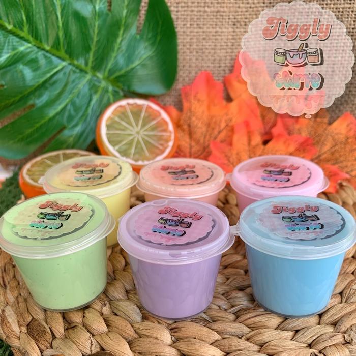 Gambar Slime tofu jiggly warna warni mini murah isi 3 25ml - Pink, orange, purple dari Iswara Store_NEW undefined Tokopedia