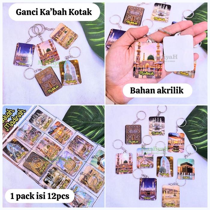 Gambar (1 LUSIN) Gantungan Kunci Ka'bah KOTAK Ganci Olhaj KOTAKGanci Ka'bah Ganci Madinah Oleh-Oleh Haji Oleh-Oleh Umroh Ganci Olhaj GANCI KABAH KOTAK dari TAQARRUB MARKET undefined Tokopedia