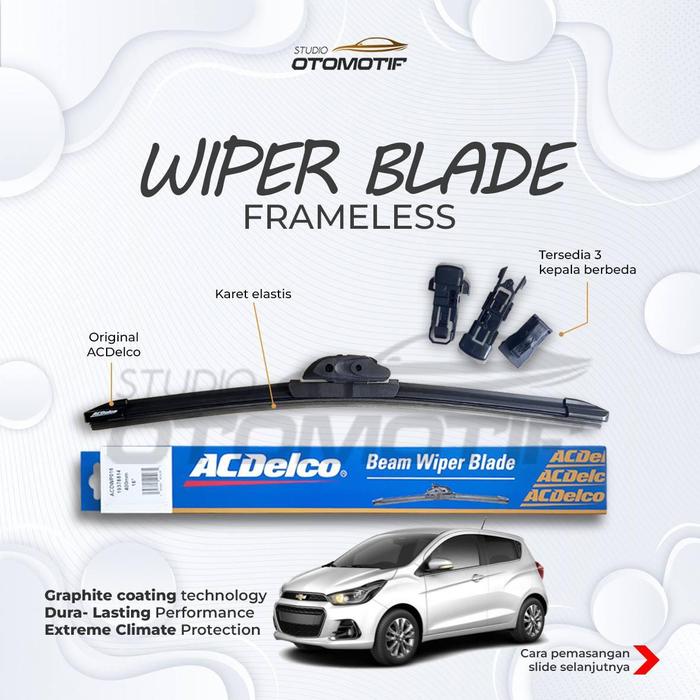 Gambar WIPER CHEVROLET SPARK M400 2016-2022 ACDELCO 21-16 BEAM FRAMELESS - acdelco dari studio otomotif undefined Tokopedia