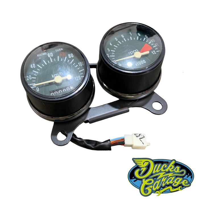 Gambar speedo spido meter speedometer honda cb125 set rpm dari Ducks.garage undefined Tokopedia