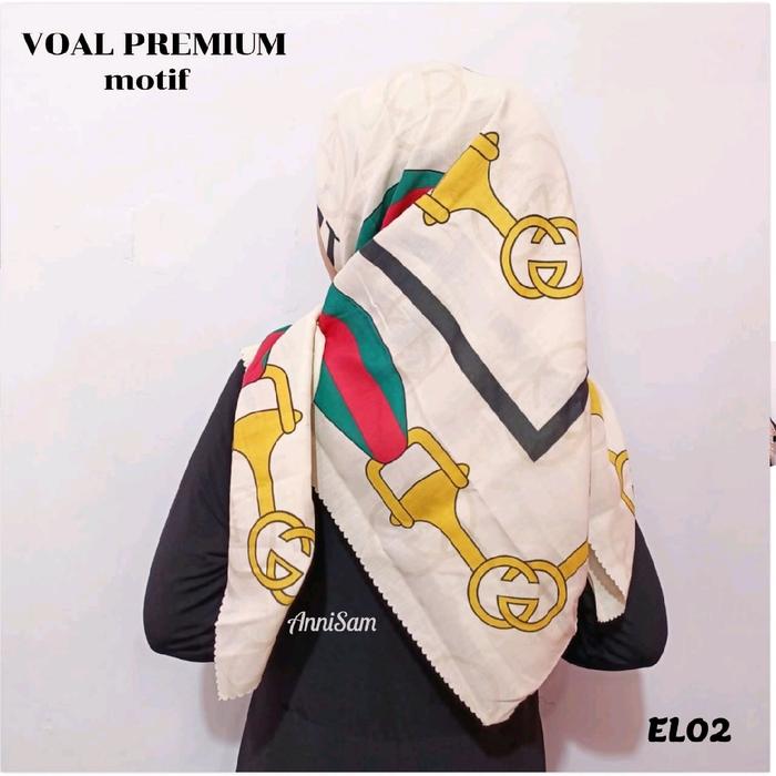 Gambar SEGIEMPAT VOAL MOTIF PREMIUM LC DENAY MOTIF KW - elnida N, deenay motif dari annisamhijab undefined 3 Tokopedia