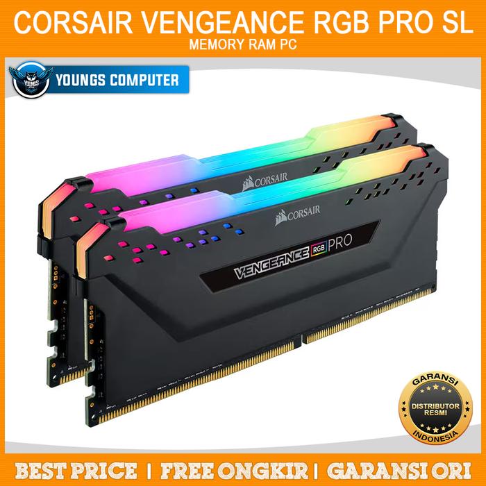 Promo RAM CORSAIR Vengeance RGB PRO SL DDR4 64GB Kit 3600Mhz