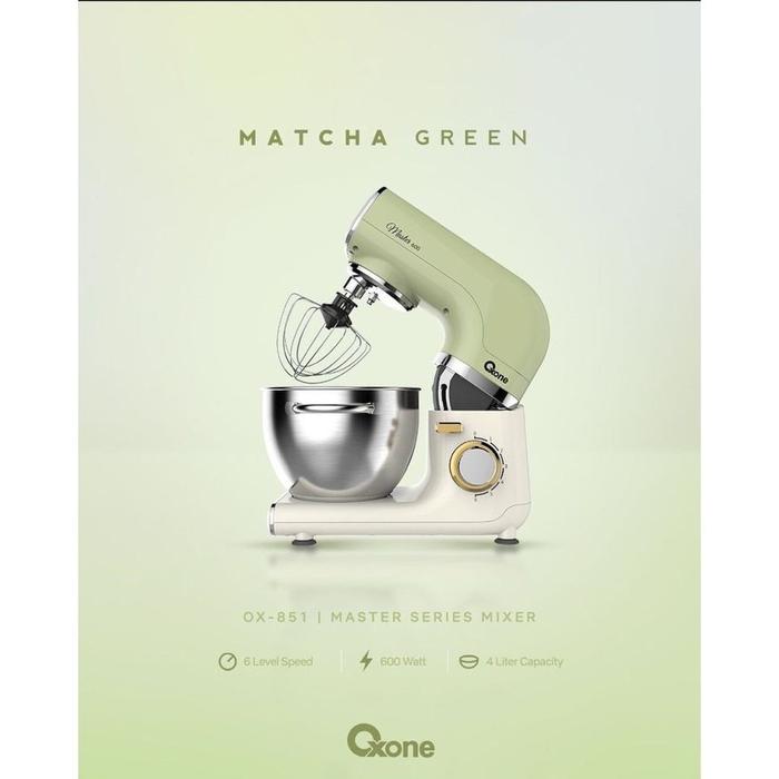 Gambar OXONE PREMIUM MASTER SERIES MIXER OX-851 Standing Mixer 4L OX851 - Green Matcha dari Ready2Go.ID undefined Tokopedia