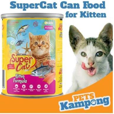Gambar Makanan kucing kecil kaleng Supercat Kitten 400gr dari Pets Kampong undefined 4 Tokopedia