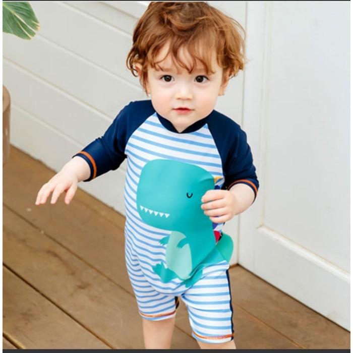 Gambar Baju Renang Balita Laki Laki Baby SwimSuit Dinosaurus 3 - 5 tahun - 4 dari Carimama undefined Tokopedia