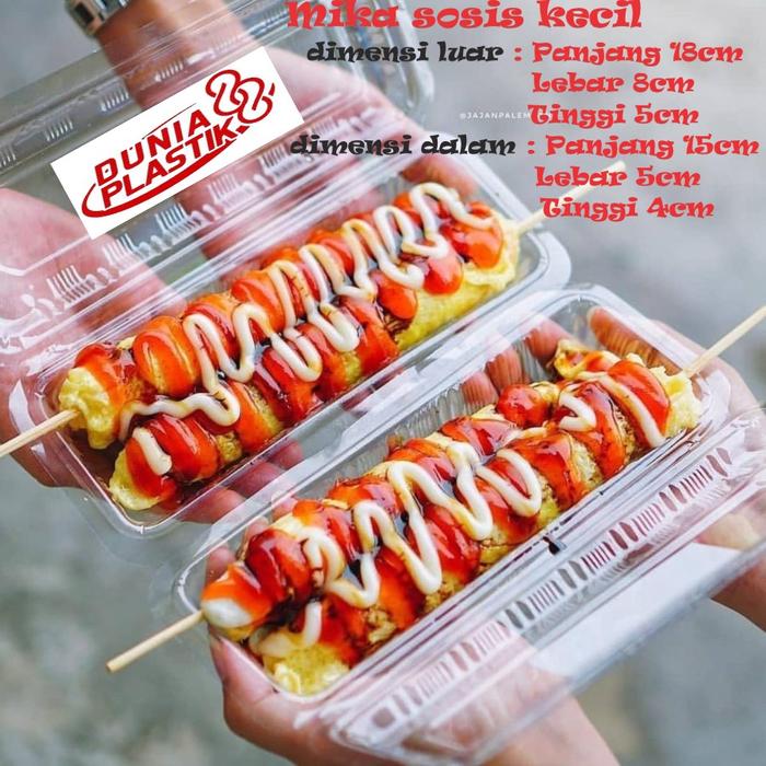 Gambar Isi 50pcs Mika Sosis Kecil / Mika Hot Dog / Tray SosisBening TAKE AWAY dari DUNIA PLASTIK 88 undefined Tokopedia