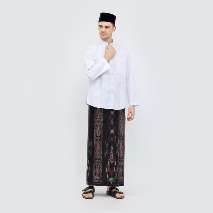 Gambar Sarung ATLAS Favorit 525 Kembang Motif BHS A4 PSA 02 Hitam Orange - Hitam dari Sarung Atlas undefined Tokopedia