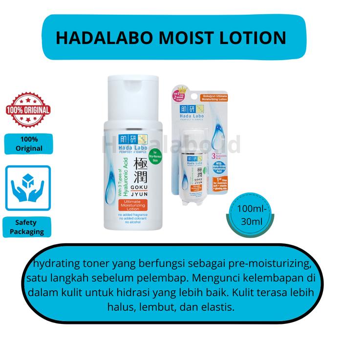 Gambar Hada Labo Gokujyun Ultimate Moisturizing Lotion 100ml - 100 ML (Besar) dari HadalaboShop Skincare undefined Tokopedia