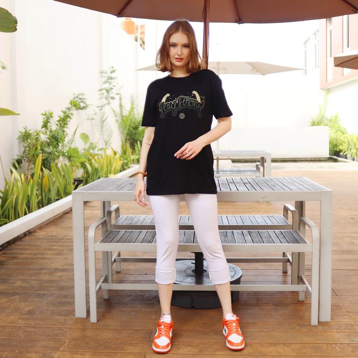 Gambar PX - Baju Kaos Distro Pria Wanita Branded Spandek Premium Single dan Kapel Terlaris Basic Panjang Soft Spandex Oblong Simple Pendek - Hitam Stay Strong, M dari Polo Exchange undefined Tokopedia