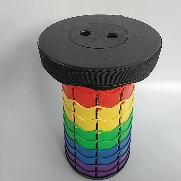 Gambar KURSI LIPAT BULAT PORTABLE RAINBOW BANGKU LIPAT OUTDOOR KURSI PANCING PLASTIK - RAINBOW DELI CHAIR Camping - RAINBOW-DELI-BLACK dari MYHOMESTUFF168 undefined Tokopedia