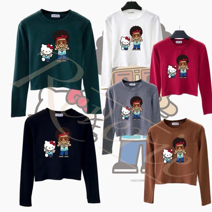 Gambar BAJU CROPTOP TANGAN PANJANG KONSER BRUNO MARS X HELLOKITTY KAOS CONCERT OUTFIT BRUNOMARS JAPAN UNOFFICIAL MERCH COUPLE TWINNING IBU ANAK MOM KIDS - Merah, Dws M dari Shop at reverie undefined Tokopedia