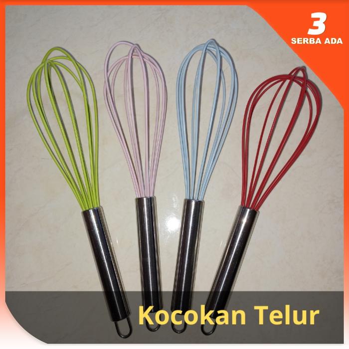 Gambar Spatula Set Silikon Tahan Panas Warna Biru / Alat Masak Set Anti Lengket / Spatula Sodet Sutil Kuas Sendok Nasi Centong Sayur Saringan kocokan Telur - Kocokan Telur, Biru dari Serba Ada 3 undefined Tokopedia