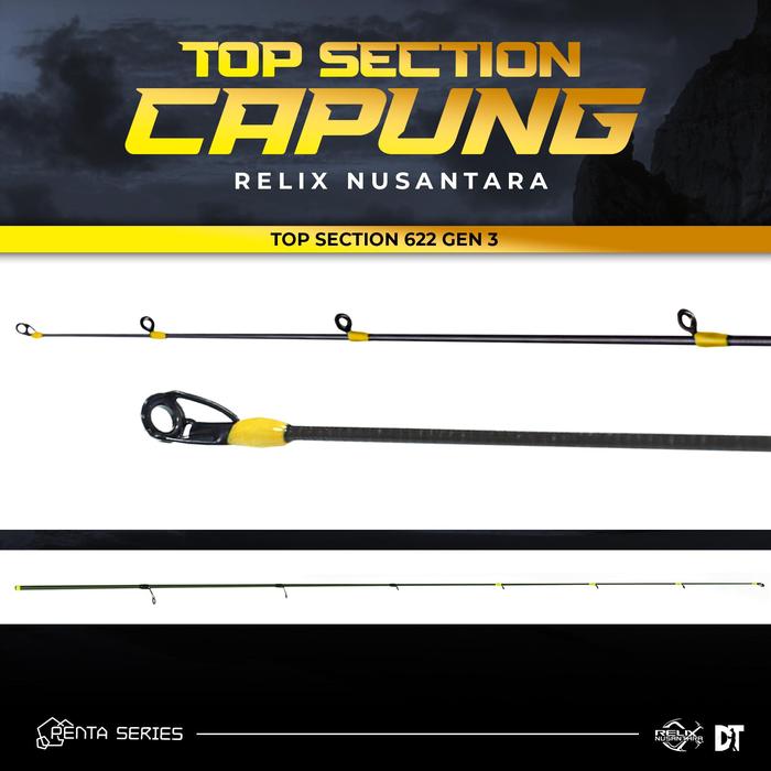 Gambar JORAN RELIX NUSANTARA CAPUNG  PENTA JORAN PANCING ROD UL ULTRALIGHT SPINNING GEN 3 622 662 702 | GEN 1 832 902 Lure Reel Umpan - TOP SEC 622 dari Dometackle undefined Tokopedia