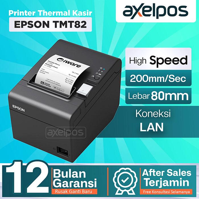 Gambar Printer Pos Thermal Struk Kasir 80mm Usb Serial Lan Epson TMT82 - USB LAN dari Axelpos undefined Tokopedia