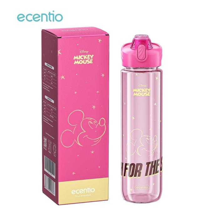 Gambar ECENTIO Botol Minum Disney Mickey 1000ml Portable Botol Air Anak Sport 1 Liter - Pink dari HappyToys store undefined Tokopedia