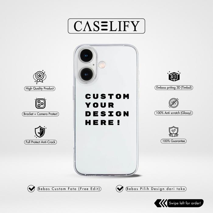Gambar CASELIFY CUSTOM CASE YOUR OWN DESIGN FOR ALL TYPE CASE IPHONE SAMSUNG OPPO VIVO XIAOMI REDMI REALME INFINIX POCO HUAWEI CASING COVER SILIKON PONSEL HP SOFTCASE HARDCASE SOFTCASE ANTI CRACK - Case ajah, Konfirmasi via chat dari CASELIFY_NEW undefined Tokopedia