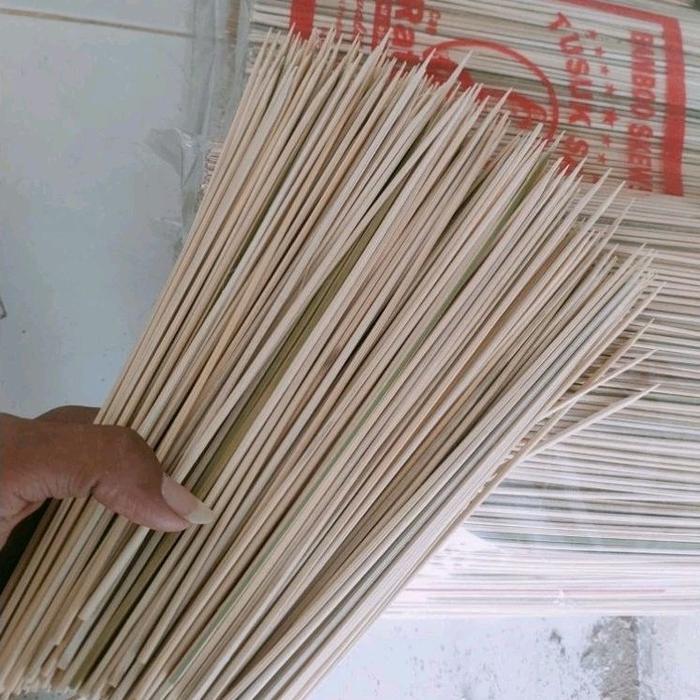 Gambar 1000 pcs tusuk bambu halus ukuran 22 cm/tusuk sate ayam / tusuk pentol dan sempol dari Hs-Store.23 undefined Tokopedia