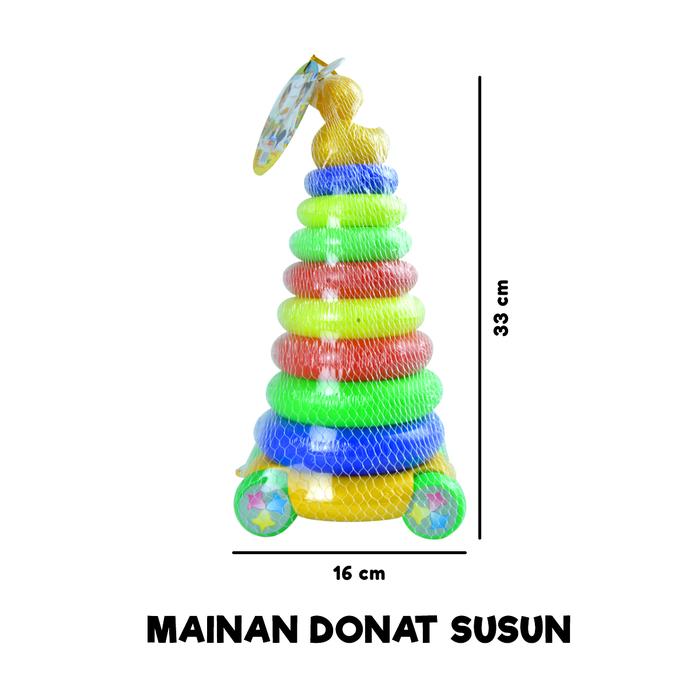 Gambar Mainan Donat Susun / Puzzle Donat / Tumpuk Ring Donat - DONAT SUSUN dari Niceforkids undefined Tokopedia
