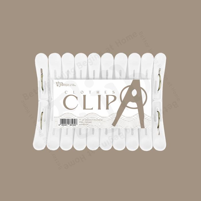 Gambar JIB RING CLOTHES CLIP 20 PCS / JEPITAN JEMURAN BAJU / JEPIT KLIP PAKAIAN - PUTIH dari JIB Indonesia undefined Tokopedia