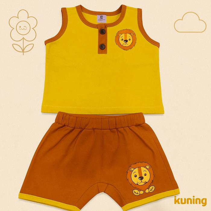 Gambar Two Mix - Setelan Celana Baju Bayi Anak Laki Cowok Lucu Katun Usia 0-2 Tahun 4364A Laki-Laki Parsel - Kuning, M dari Two mix undefined Tokopedia