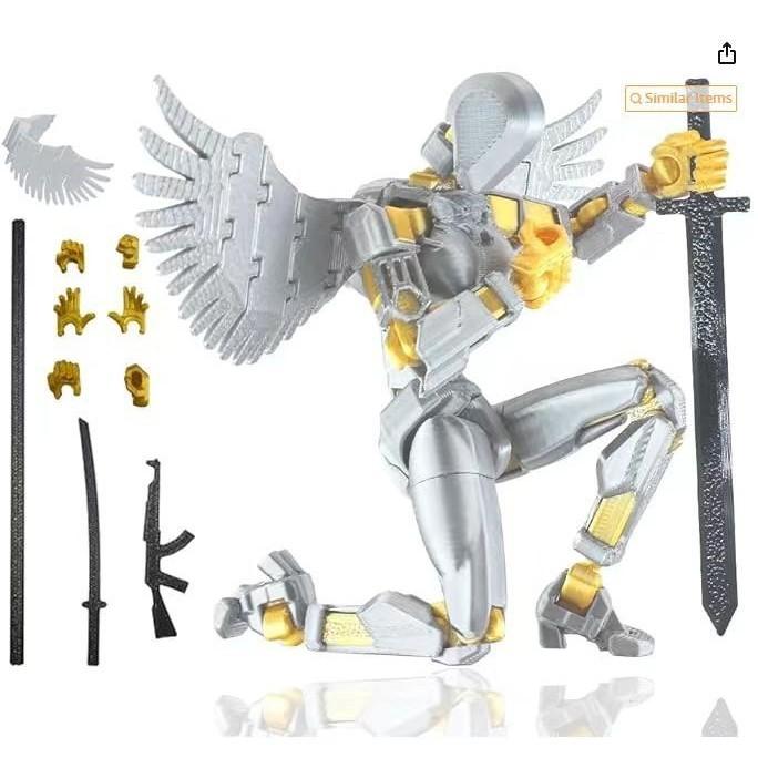 Gambar NEW Dummy 13 Action Figure Luck 13 3d Printed Toys Multi Jointed Movable Robot 13 Action Figure - white angel dari xuehomeLD undefined Tokopedia