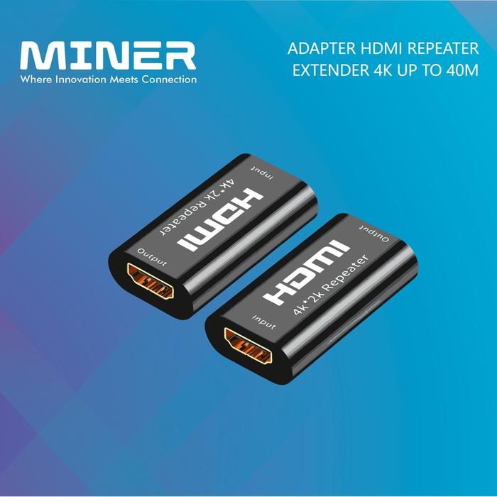 Gambar Adapter HDMI Repeater Extender Amplifier 4K Resolution Up To 40 Meter dari Minerhome Indonesia undefined Tokopedia