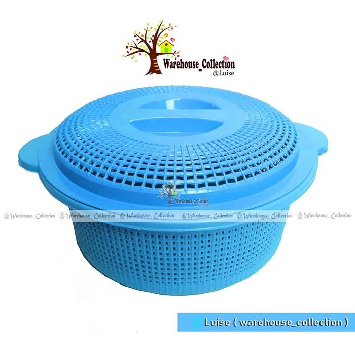 Gambar 6PCS X Tempat Nasi Tutup Plastik murah /Bakul Nasi / tempat berkat/ Wakul Sultan Tutup / Wakul Hajatan/wakul hantaran bakul - 6PCS SULTAN BIRU  dari WAREHOUSE COLLECTION undefined Tokopedia