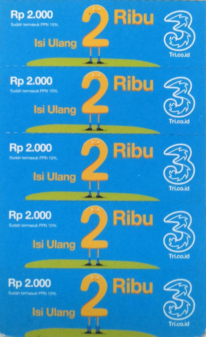 Jual Voucher Fisik TRI 2.000 ( Dua Ribu ) - Kab. Sumedang - CC Nett ...