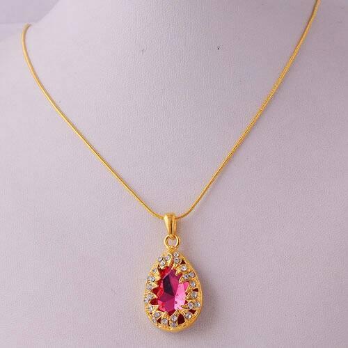 K4 Pink Quartz Pendant + Free Necklace 