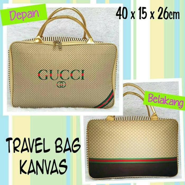 Jual travel bag kanvas gucci - Jakarta 