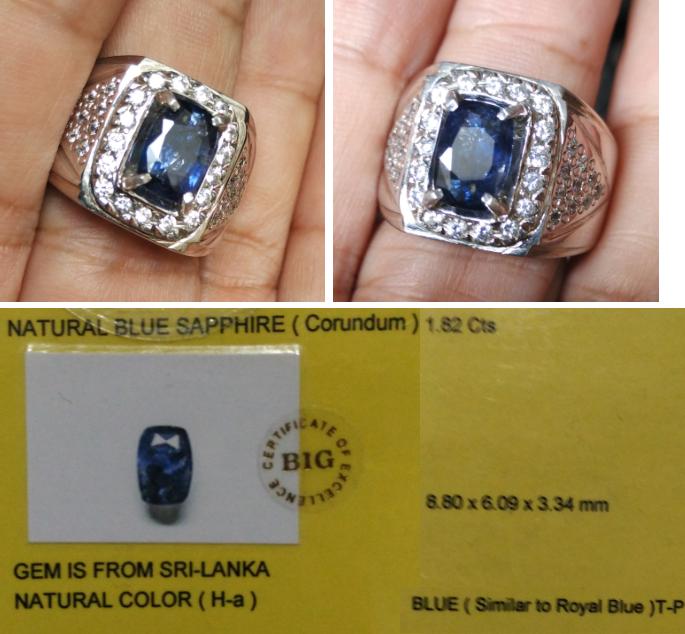Sapphire Ceylon Natural Blue Safir Corundum Blue Safirsapphire