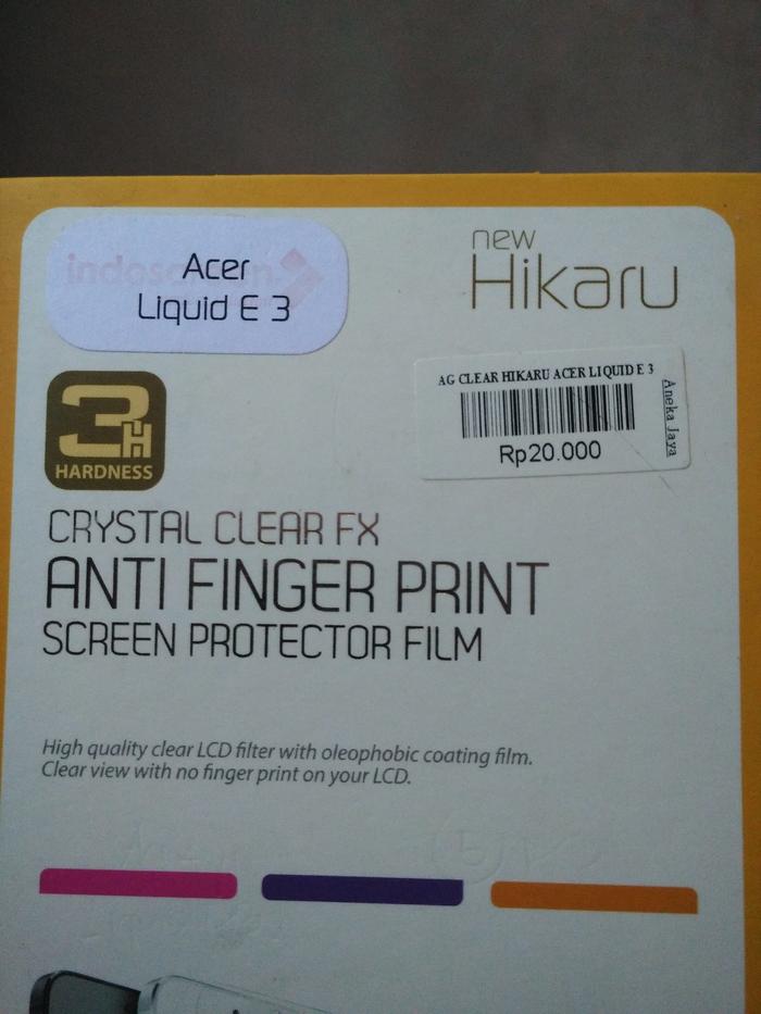 Jual Acer liquid e3 anti gores screen guard screen protector
