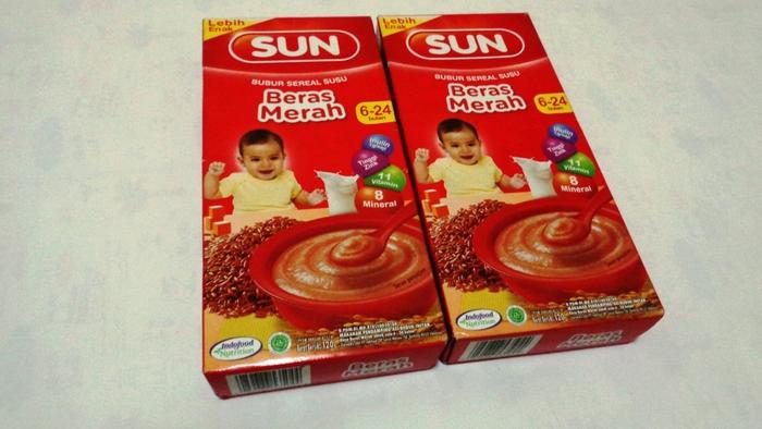 Gambar Bubur Bayi Beras Merah SUN Sereal Susu 120Gr TERMURAH Umur 6-24 BULAN dari Easy Supermarket undefined Tokopedia