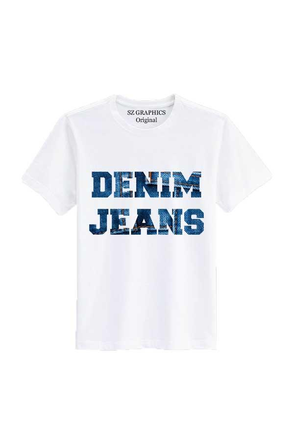 Jual t shirt kaos pria wanita (denim 