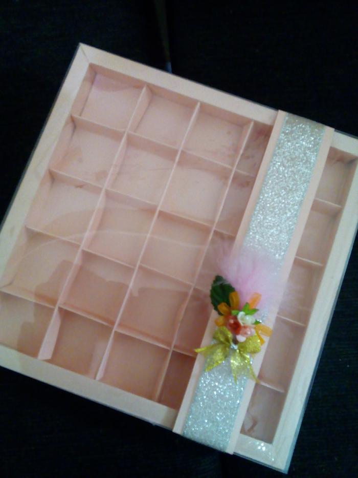 Gambar BOX COKLAT/KOTAK COKLAT/COKELAT sekat 25 dari Rajutan undefined Tokopedia