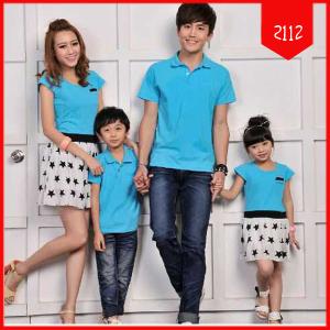 Simple Blue Family T-Shirt (kaos, keren 