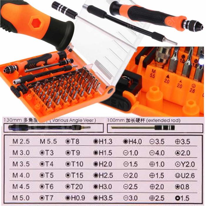 Gambar Jakemy 45 in 1 Computer Electronics Magnetic Repair Tool Kit JM-8130 dari Bela Buscent Online Shop undefined Tokopedia